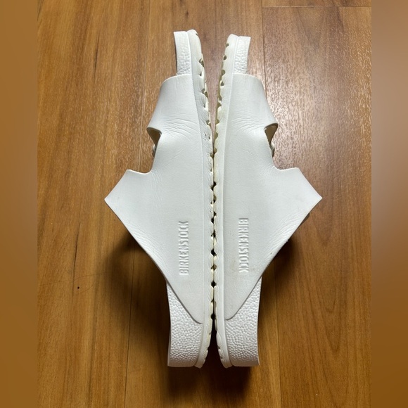 Birkenstock Sandals Men’s Classic White Rubber Double Strap Arizona Size 12 - Picture 5 of 12